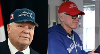 Le président de Ford exprime sa solidarité avec un supporter expulsé d'un match des Blue Jays pour avoir porté une casquette sur laquelle il est écrit "Le Canada n'est pas à vendre".
